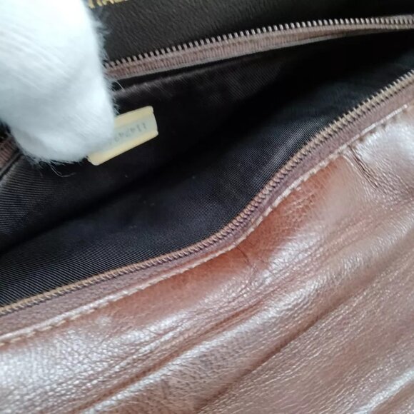 (R784) Chanel Shoulder Bag Chain Brown Lamb Skin - Picture 6 of 8